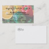 Vegan Lifestyle Coach Visitekaartje (Voorkant / Achterkant)