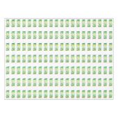 Vegan lifestyle patroon groen tafelkleed (Voorkant (Horizontaal))