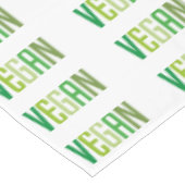 Vegan lifestyle patroon groen tafelkleed (Gekanteld)