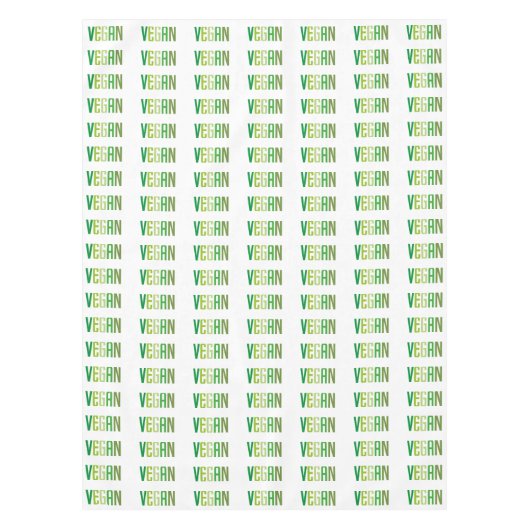 Vegan lifestyle patroon groen tafelkleed (Voorkant)