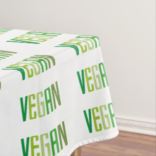 Vegan lifestyle patroon groen tafelkleed