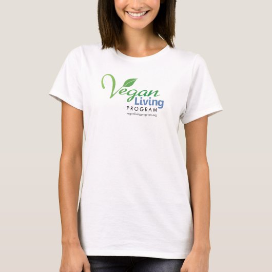 Vegan Living Program Women's Bella Long Hoeve T-shirt (Voorkant)