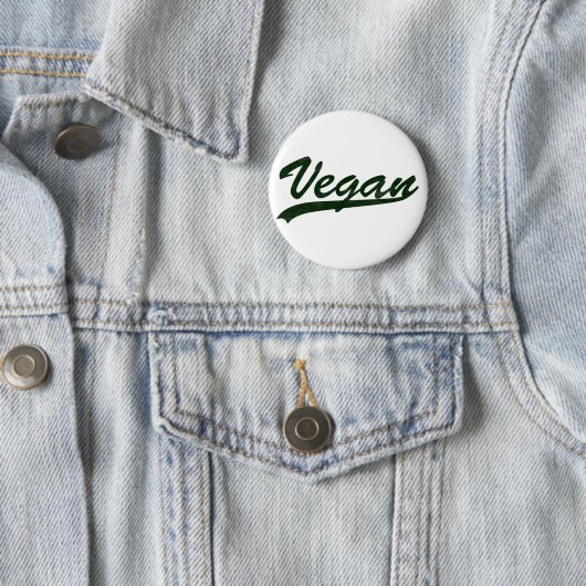Vegan Logo Badge Ronde Button 5,7 Cm (In situ)