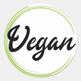 Vegan Logo Ronde Sticker