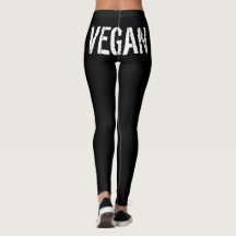 "VEGAN" LOGO ZWARTE LEGGINGS