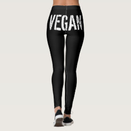 "VEGAN" LOGO ZWARTE LEGGINGS