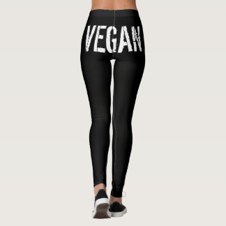 "VEGAN" LOGO ZWARTE LEGGINGS