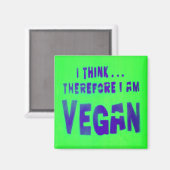 Vegan Love Animals Eat Planten Magneet (Voorkant / Achterkant)