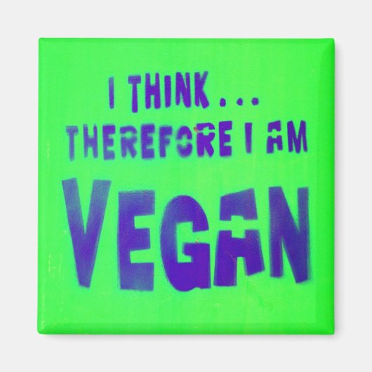 Vegan Love Animals Eat Planten Magneet (Voorkant)