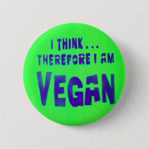 Vegan Love Animals Eat Planten Ronde Button 5,7 Cm