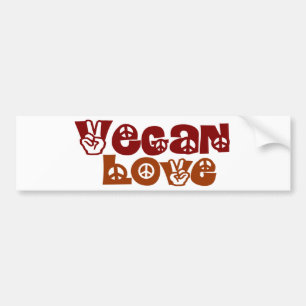 Vegan Love Bumpersticker