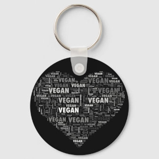 Vegan love hartdesign sleutelhanger