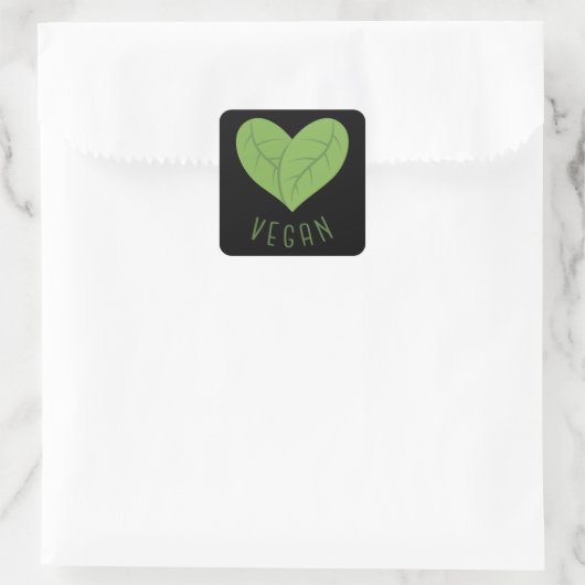 VEGAN LOVE Sticker (Tas)