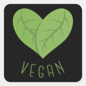 VEGAN LOVE Sticker (Voorkant)
