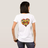 VEGAN LOVE - uw hart T-shirt (Achterkant volledig)