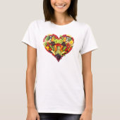 VEGAN LOVE - uw hart T-shirt (Voorkant)