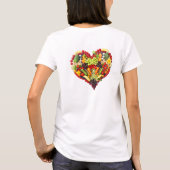 VEGAN LOVE - uw hart T-shirt (Achterkant)