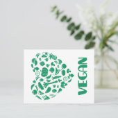 Vegan Lover Briefkaart (Staand voorkant)
