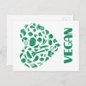 Vegan Lover Briefkaart (Voorkant / Achterkant)