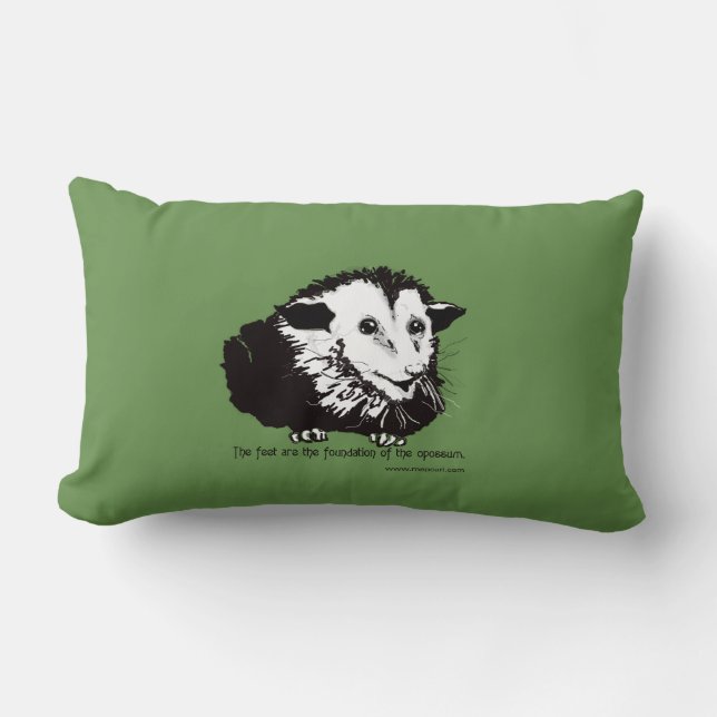 Vegan Lumbar Pillow Kussen (Voorkant)