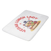 VEGAN LUNCH LADY'S BADMAT (Gekanteld)