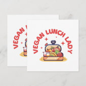 VEGAN LUNCH LADY'S KAART (Voorkant / Achterkant)
