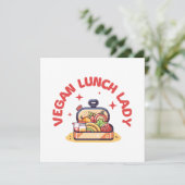 VEGAN LUNCH LADY'S KAART (Staand voorkant)