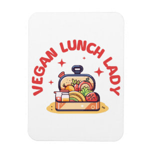 VEGAN LUNCH LADY'S MAGNEET