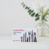 Vegan Makeup Artist Visitekaartje (Staand voorkant)