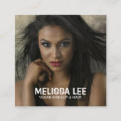 Vegan Makeup & Hair Vierkante Visitekaartje (Voorkant)