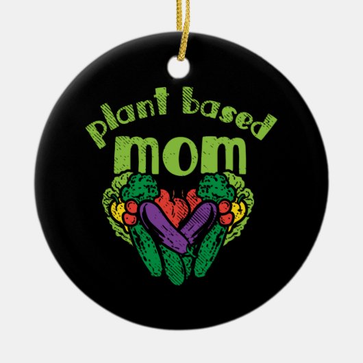 Vegan - Mam op basis van Plant Keramisch Ornament (Voorkant)