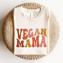 Vegan Mama Retro Groovy Vegetarische moeder Trui