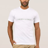 VEGAN MANNEN "HERBIVORE" T-SHIRT (Voorkant)
