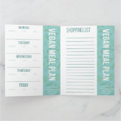 Vegan Meal Planner | Winkellijst downloaden Kaart (Binnen)
