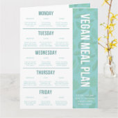 Vegan Meal Planner | Winkellijst downloaden Kaart (Gele Bloem)