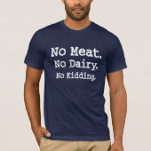 Vegan Message met Attitude T-shirt (Voorkant)