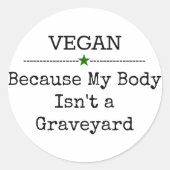 Vegan Message Sticker (Voorkant)
