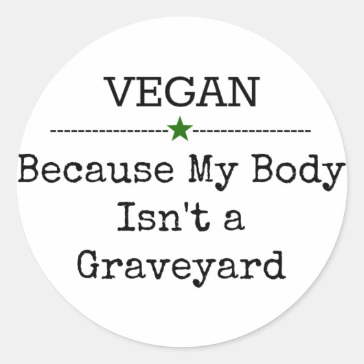 Vegan Message Sticker (Voorkant)