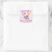 Vegan Messaged Sticker - Vrienden Niet Eten (Tas)