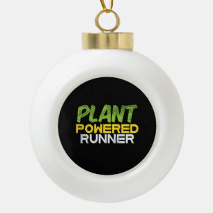 Vegan - met Plant aangedreven Runner Keramische Bal Ornament