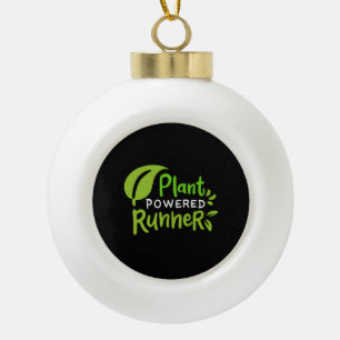 Vegan - met Plant aangedreven Runner Keramische Bal Ornament