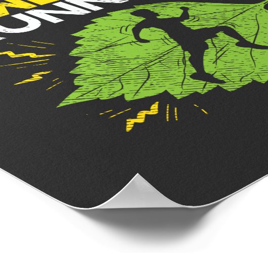 Vegan - met Plant aangedreven Runner Poster (Hoek)