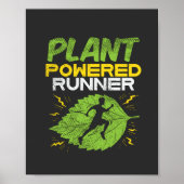 Vegan - met Plant aangedreven Runner Poster (Voorkant)