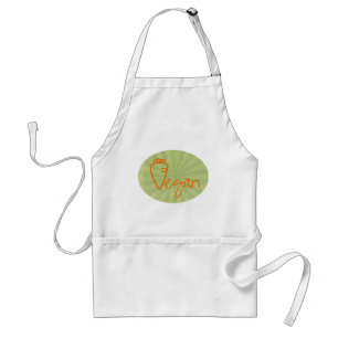 Vegan (met wortelgrafiek) standaard schort