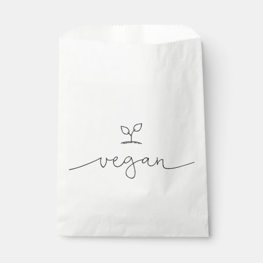 Vegan Minimalistics Bedankzakje (Voorkant)