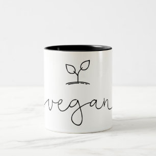 Vegan Minimalistics Tweekleurige Koffiemok