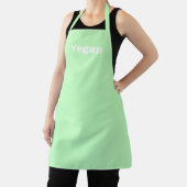 Vegan mint groen wit moderne typografie minimaal schort (Insitu)