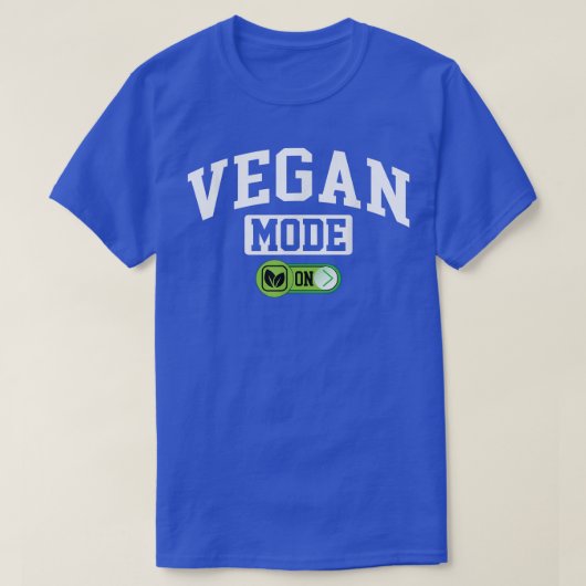 Vegan Mode on Funny Vegetable Veganism Veg T-shirt (Design voorkant)