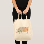 Vegan mosaic tote bag (Voorkant (product))