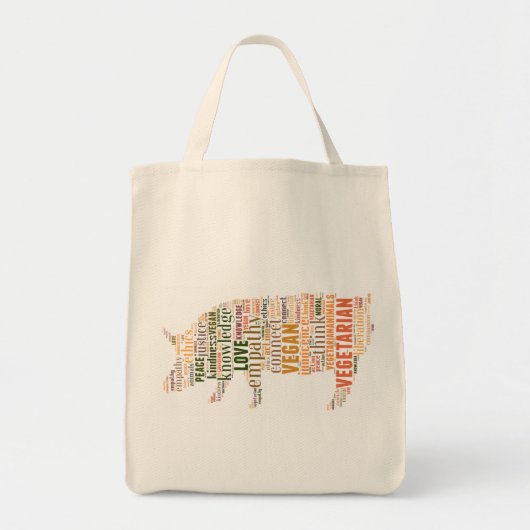 Vegan mosaic tote bag (Voorkant)
